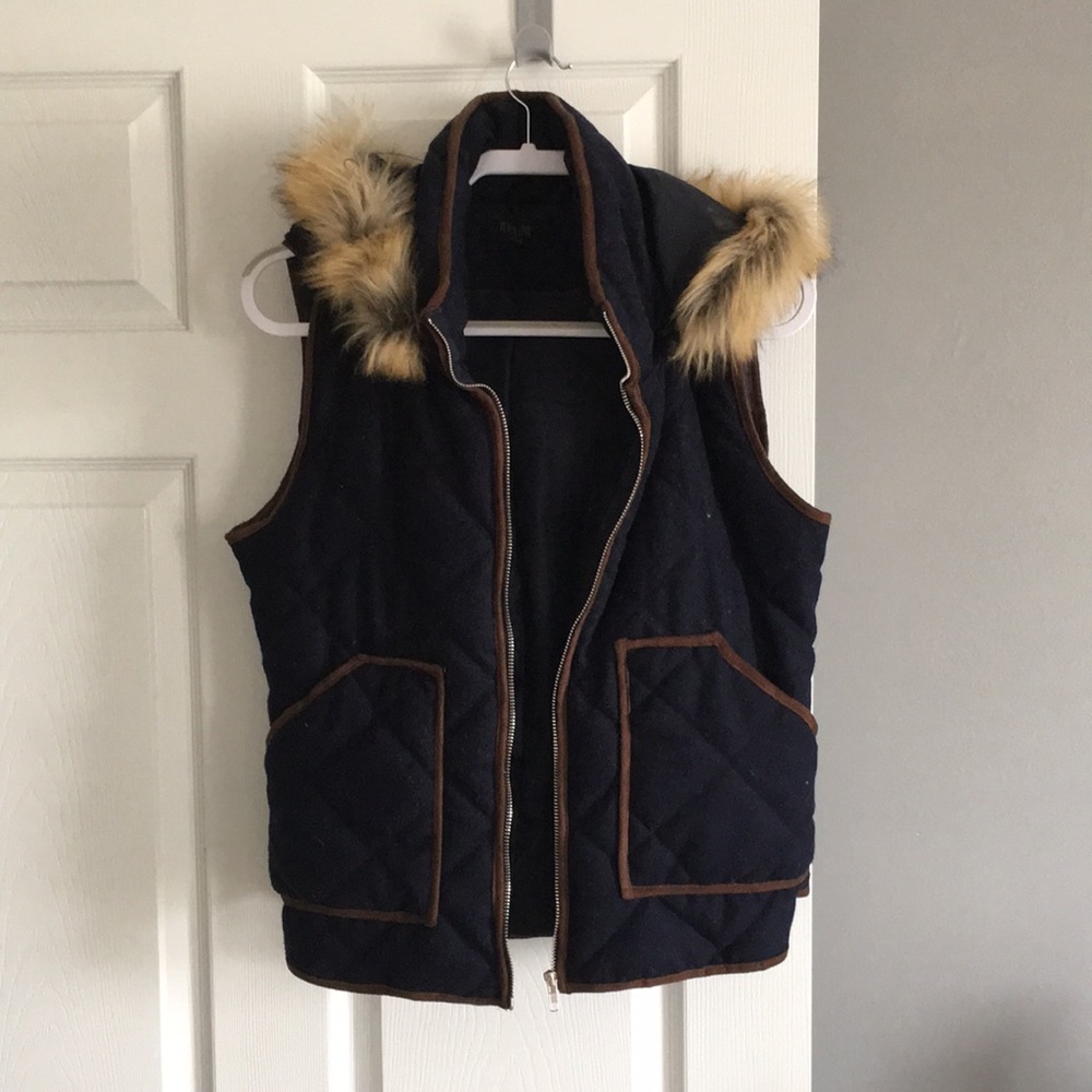 Dottie Couture Removable Faux Fur Hooded Vest